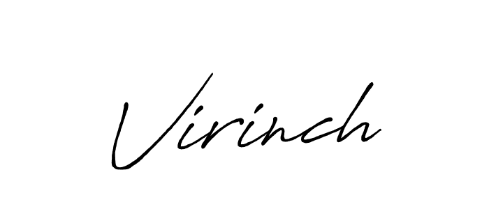 How to make Virinch signature? Antro_Vectra_Bolder is a professional autograph style. Create handwritten signature for Virinch name. Virinch signature style 7 images and pictures png