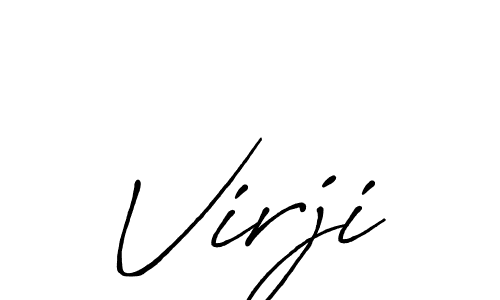 You should practise on your own different ways (Antro_Vectra_Bolder) to write your name (Virji) in signature. don't let someone else do it for you. Virji signature style 7 images and pictures png