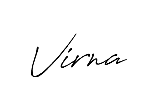 How to Draw Virna signature style? Antro_Vectra_Bolder is a latest design signature styles for name Virna. Virna signature style 7 images and pictures png