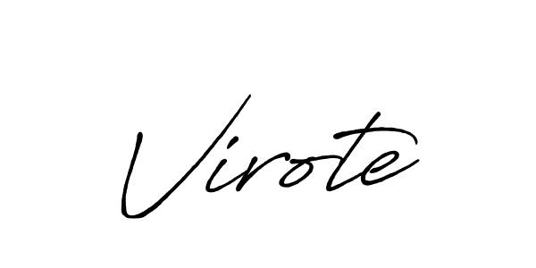 How to make Virote signature? Antro_Vectra_Bolder is a professional autograph style. Create handwritten signature for Virote name. Virote signature style 7 images and pictures png