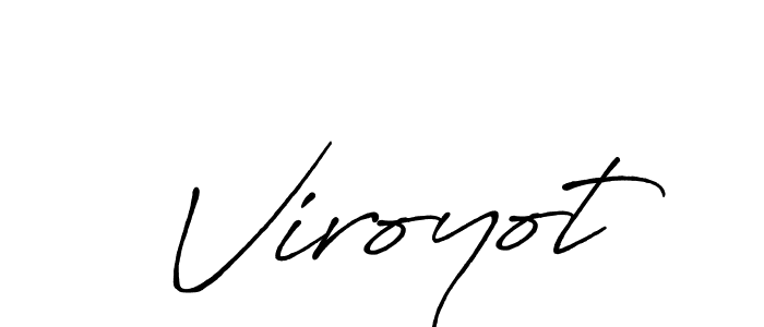 Use a signature maker to create a handwritten signature online. With this signature software, you can design (Antro_Vectra_Bolder) your own signature for name Viroyot. Viroyot signature style 7 images and pictures png