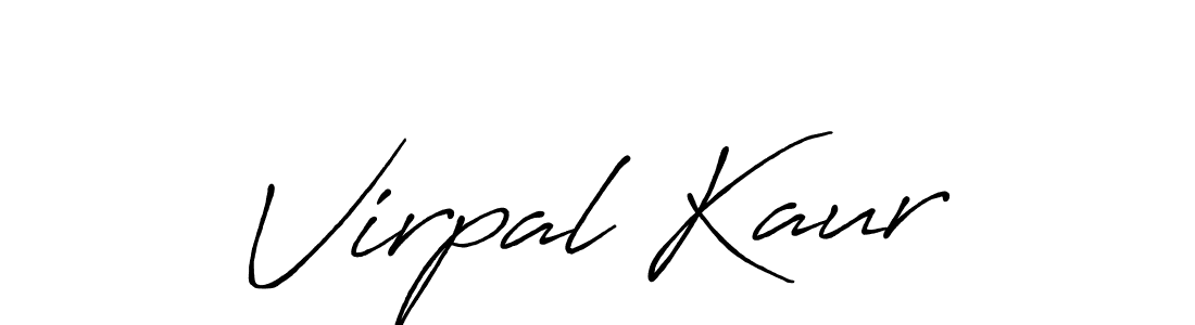 Virpal Kaur stylish signature style. Best Handwritten Sign (Antro_Vectra_Bolder) for my name. Handwritten Signature Collection Ideas for my name Virpal Kaur. Virpal Kaur signature style 7 images and pictures png