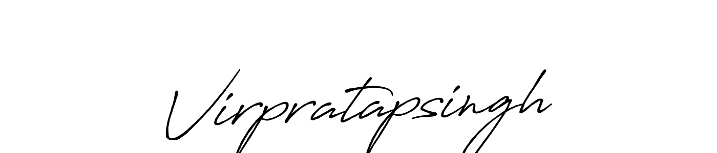 Make a beautiful signature design for name Virpratapsingh. With this signature (Antro_Vectra_Bolder) style, you can create a handwritten signature for free. Virpratapsingh signature style 7 images and pictures png