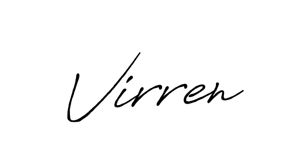 Make a beautiful signature design for name Virren. Use this online signature maker to create a handwritten signature for free. Virren signature style 7 images and pictures png