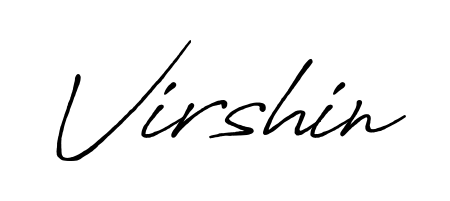 Make your name Virshin memorable on every contract using Antro_Vectra_Bolder autograph style. Instant transparent background export available. Virshin signature style 7 images and pictures png