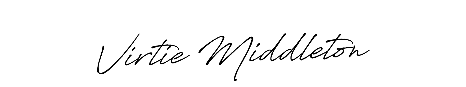 Also You can easily find your signature by using the search form. We will create Virtie Middleton name handwritten signature images for you free of cost using Antro_Vectra_Bolder sign style. Virtie Middleton signature style 7 images and pictures png
