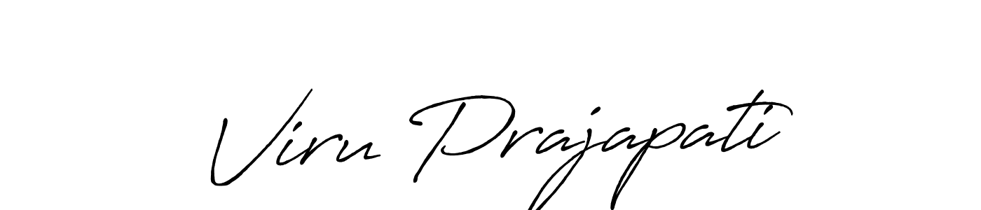 It looks lik you need a new signature style for name Viru Prajapati. Design unique handwritten (Antro_Vectra_Bolder) signature with our free signature maker in just a few clicks. Viru Prajapati signature style 7 images and pictures png