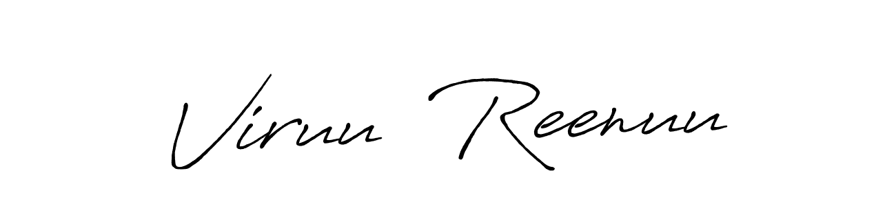 Here are the top 10 professional signature styles for the name Viruu  Reenuu. These are the best autograph styles you can use for your name. Viruu  Reenuu signature style 7 images and pictures png