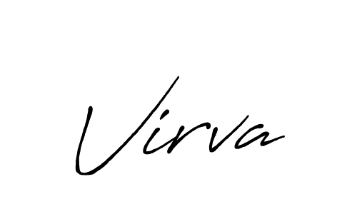 You should practise on your own different ways (Antro_Vectra_Bolder) to write your name (Virva) in signature. don't let someone else do it for you. Virva signature style 7 images and pictures png