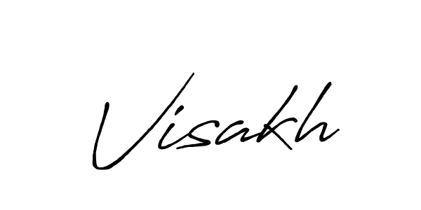 Design your own signature with our free online signature maker. With this signature software, you can create a handwritten (Antro_Vectra_Bolder) signature for name Visakh. Visakh signature style 7 images and pictures png