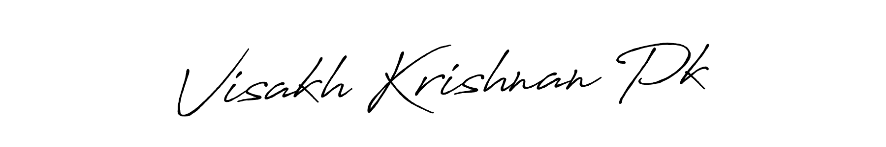 How to make Visakh Krishnan Pk signature? Antro_Vectra_Bolder is a professional autograph style. Create handwritten signature for Visakh Krishnan Pk name. Visakh Krishnan Pk signature style 7 images and pictures png