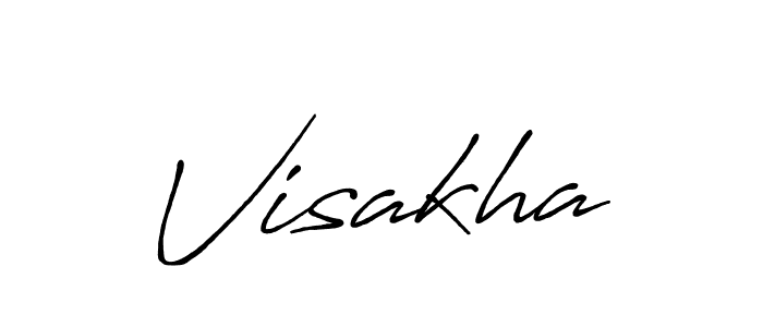 Visakha stylish signature style. Best Handwritten Sign (Antro_Vectra_Bolder) for my name. Handwritten Signature Collection Ideas for my name Visakha. Visakha signature style 7 images and pictures png