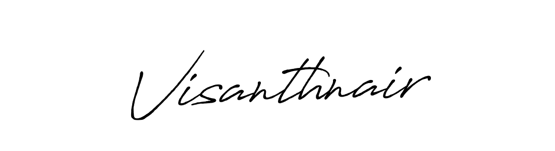 How to make Visanthnair signature? Antro_Vectra_Bolder is a professional autograph style. Create handwritten signature for Visanthnair name. Visanthnair signature style 7 images and pictures png