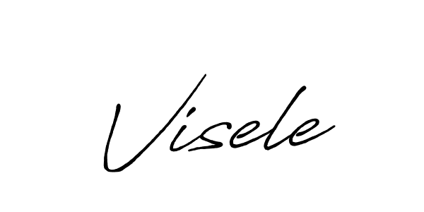 Create a beautiful signature design for name Visele. With this signature (Antro_Vectra_Bolder) fonts, you can make a handwritten signature for free. Visele signature style 7 images and pictures png
