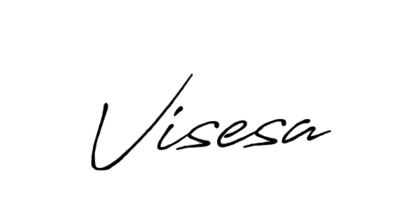 Visesa stylish signature style. Best Handwritten Sign (Antro_Vectra_Bolder) for my name. Handwritten Signature Collection Ideas for my name Visesa. Visesa signature style 7 images and pictures png