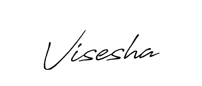 Create a beautiful signature design for name Visesha. With this signature (Antro_Vectra_Bolder) fonts, you can make a handwritten signature for free. Visesha signature style 7 images and pictures png