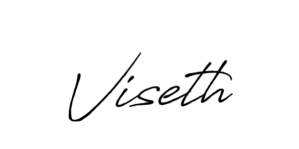 Viseth stylish signature style. Best Handwritten Sign (Antro_Vectra_Bolder) for my name. Handwritten Signature Collection Ideas for my name Viseth. Viseth signature style 7 images and pictures png