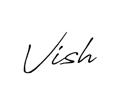 Once you've used our free online signature maker to create your best signature Antro_Vectra_Bolder style, it's time to enjoy all of the benefits that Vish name signing documents. Vish signature style 7 images and pictures png
