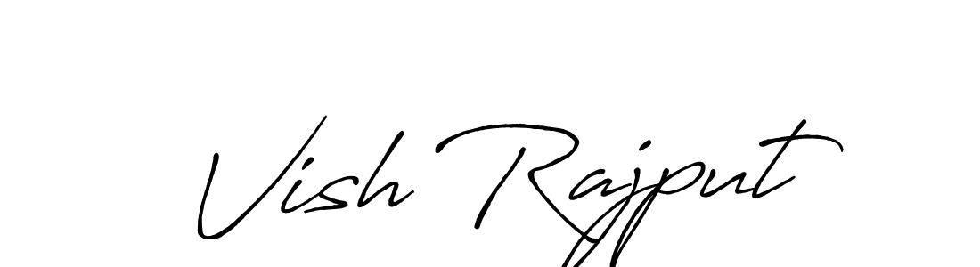 Also You can easily find your signature by using the search form. We will create Vish Rajput name handwritten signature images for you free of cost using Antro_Vectra_Bolder sign style. Vish Rajput signature style 7 images and pictures png