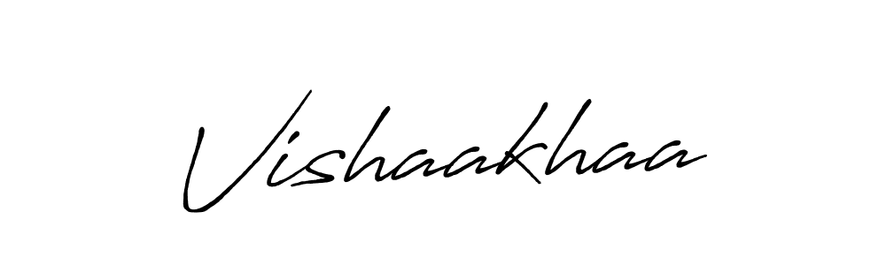 Design your own signature with our free online signature maker. With this signature software, you can create a handwritten (Antro_Vectra_Bolder) signature for name Vishaakhaa. Vishaakhaa signature style 7 images and pictures png