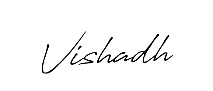 Here are the top 10 professional signature styles for the name Vishadh. These are the best autograph styles you can use for your name. Vishadh signature style 7 images and pictures png