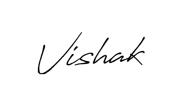 It looks lik you need a new signature style for name Vishak. Design unique handwritten (Antro_Vectra_Bolder) signature with our free signature maker in just a few clicks. Vishak signature style 7 images and pictures png