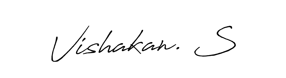 Vishakan. S stylish signature style. Best Handwritten Sign (Antro_Vectra_Bolder) for my name. Handwritten Signature Collection Ideas for my name Vishakan. S. Vishakan. S signature style 7 images and pictures png