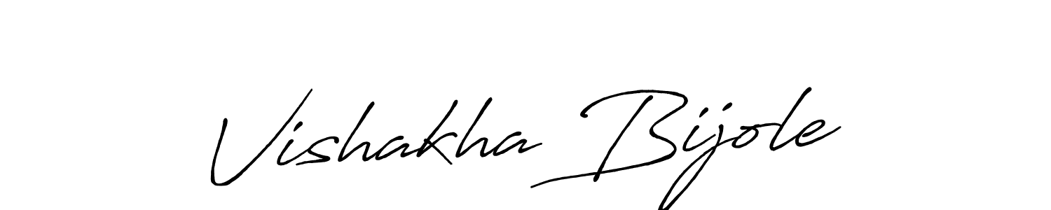 Vishakha Bijole stylish signature style. Best Handwritten Sign (Antro_Vectra_Bolder) for my name. Handwritten Signature Collection Ideas for my name Vishakha Bijole. Vishakha Bijole signature style 7 images and pictures png