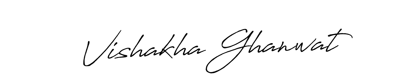 Once you've used our free online signature maker to create your best signature Antro_Vectra_Bolder style, it's time to enjoy all of the benefits that Vishakha Ghanwat name signing documents. Vishakha Ghanwat signature style 7 images and pictures png