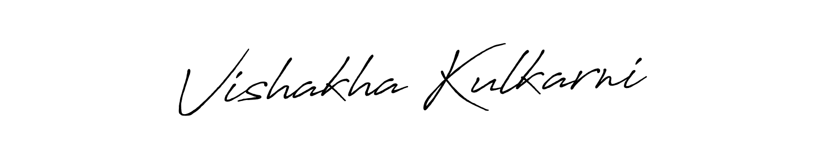 Use a signature maker to create a handwritten signature online. With this signature software, you can design (Antro_Vectra_Bolder) your own signature for name Vishakha Kulkarni. Vishakha Kulkarni signature style 7 images and pictures png