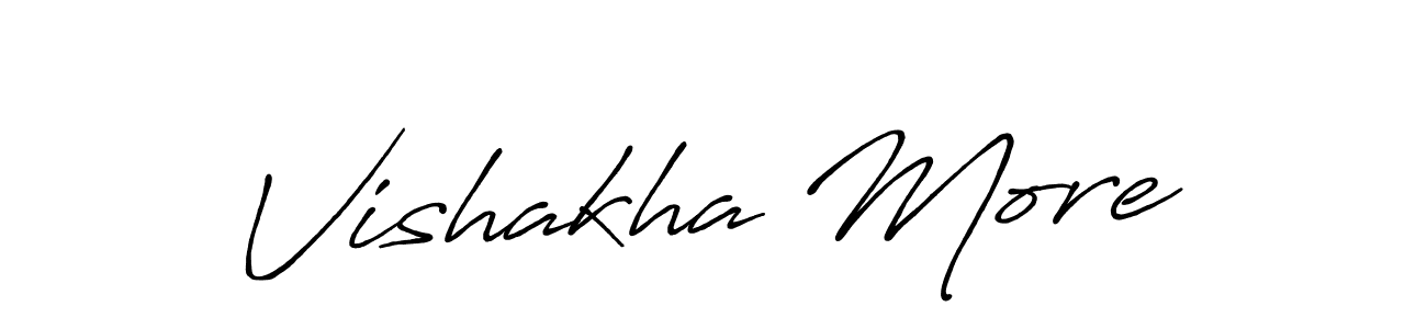 Make a short Vishakha More signature style. Manage your documents anywhere anytime using Antro_Vectra_Bolder. Create and add eSignatures, submit forms, share and send files easily. Vishakha More signature style 7 images and pictures png