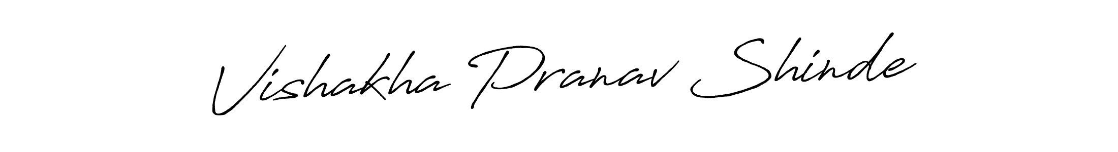Also You can easily find your signature by using the search form. We will create Vishakha Pranav Shinde name handwritten signature images for you free of cost using Antro_Vectra_Bolder sign style. Vishakha Pranav Shinde signature style 7 images and pictures png