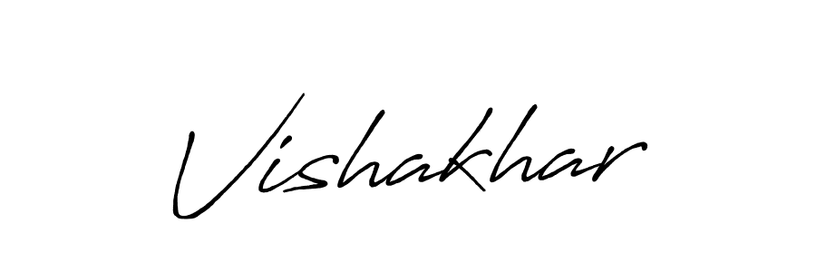 Create a beautiful signature design for name Vishakhar. With this signature (Antro_Vectra_Bolder) fonts, you can make a handwritten signature for free. Vishakhar signature style 7 images and pictures png