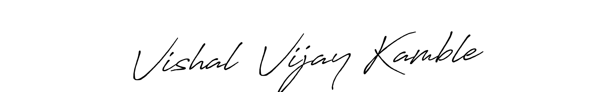 It looks lik you need a new signature style for name Vishal  Vijay Kamble. Design unique handwritten (Antro_Vectra_Bolder) signature with our free signature maker in just a few clicks. Vishal  Vijay Kamble signature style 7 images and pictures png