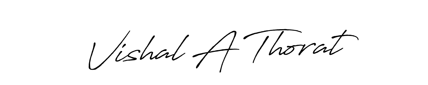 Vishal A Thorat stylish signature style. Best Handwritten Sign (Antro_Vectra_Bolder) for my name. Handwritten Signature Collection Ideas for my name Vishal A Thorat. Vishal A Thorat signature style 7 images and pictures png