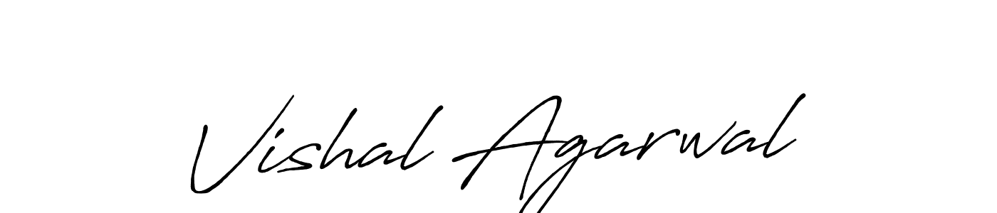 Make a beautiful signature design for name Vishal Agarwal. With this signature (Antro_Vectra_Bolder) style, you can create a handwritten signature for free. Vishal Agarwal signature style 7 images and pictures png