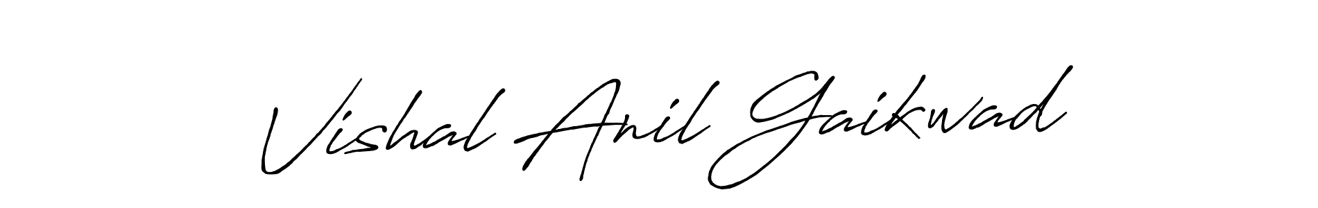 Antro_Vectra_Bolder is a professional signature style that is perfect for those who want to add a touch of class to their signature. It is also a great choice for those who want to make their signature more unique. Get Vishal Anil Gaikwad name to fancy signature for free. Vishal Anil Gaikwad signature style 7 images and pictures png