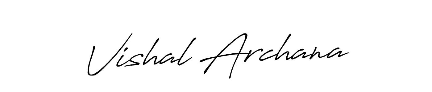 Make a beautiful signature design for name Vishal Archana. Use this online signature maker to create a handwritten signature for free. Vishal Archana signature style 7 images and pictures png