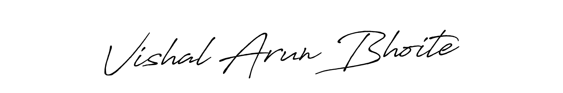 This is the best signature style for the Vishal Arun Bhoite name. Also you like these signature font (Antro_Vectra_Bolder). Mix name signature. Vishal Arun Bhoite signature style 7 images and pictures png