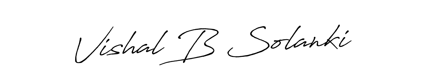 Similarly Antro_Vectra_Bolder is the best handwritten signature design. Signature creator online .You can use it as an online autograph creator for name Vishal B Solanki. Vishal B Solanki signature style 7 images and pictures png