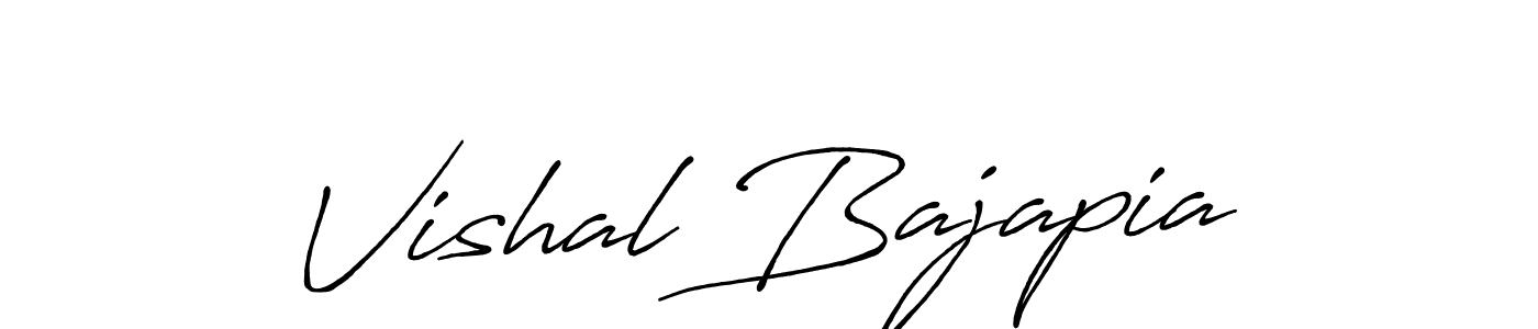 How to make Vishal Bajapia signature? Antro_Vectra_Bolder is a professional autograph style. Create handwritten signature for Vishal Bajapia name. Vishal Bajapia signature style 7 images and pictures png