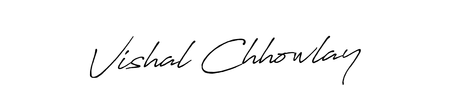 The best way (Antro_Vectra_Bolder) to make a short signature is to pick only two or three words in your name. The name Vishal Chhowlay include a total of six letters. For converting this name. Vishal Chhowlay signature style 7 images and pictures png