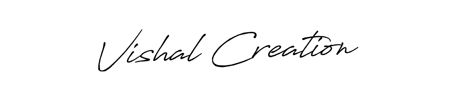 How to Draw Vishal Creation signature style? Antro_Vectra_Bolder is a latest design signature styles for name Vishal Creation. Vishal Creation signature style 7 images and pictures png