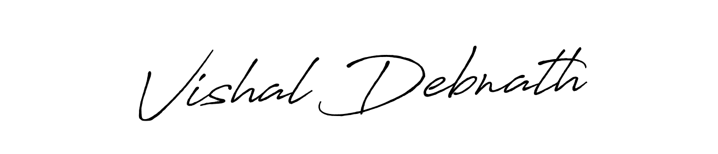 You should practise on your own different ways (Antro_Vectra_Bolder) to write your name (Vishal Debnath) in signature. don't let someone else do it for you. Vishal Debnath signature style 7 images and pictures png