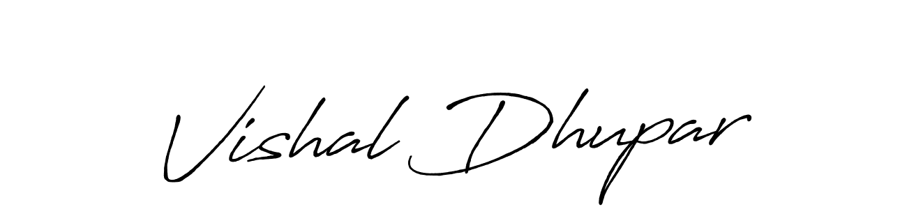 Design your own signature with our free online signature maker. With this signature software, you can create a handwritten (Antro_Vectra_Bolder) signature for name Vishal Dhupar. Vishal Dhupar signature style 7 images and pictures png