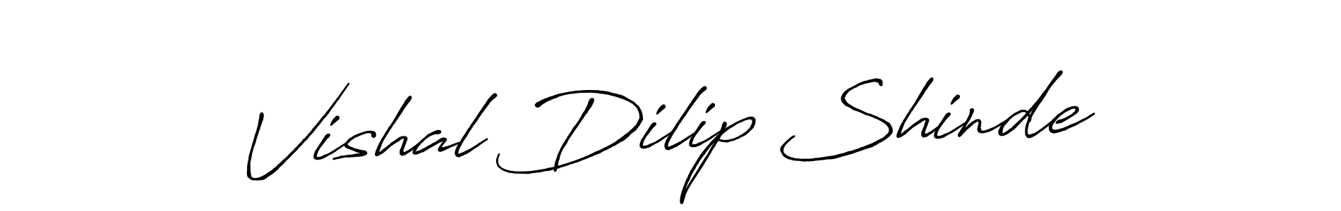 How to make Vishal Dilip Shinde signature? Antro_Vectra_Bolder is a professional autograph style. Create handwritten signature for Vishal Dilip Shinde name. Vishal Dilip Shinde signature style 7 images and pictures png