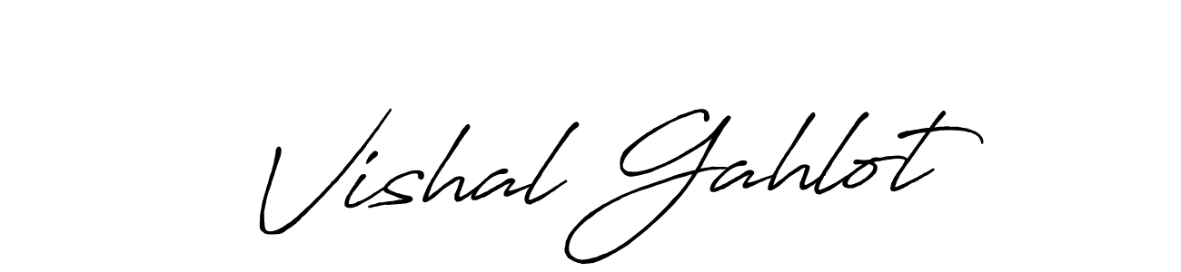 Also You can easily find your signature by using the search form. We will create Vishal Gahlot name handwritten signature images for you free of cost using Antro_Vectra_Bolder sign style. Vishal Gahlot signature style 7 images and pictures png