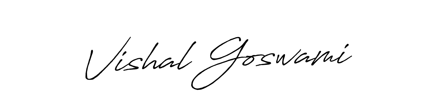 Vishal Goswami stylish signature style. Best Handwritten Sign (Antro_Vectra_Bolder) for my name. Handwritten Signature Collection Ideas for my name Vishal Goswami. Vishal Goswami signature style 7 images and pictures png