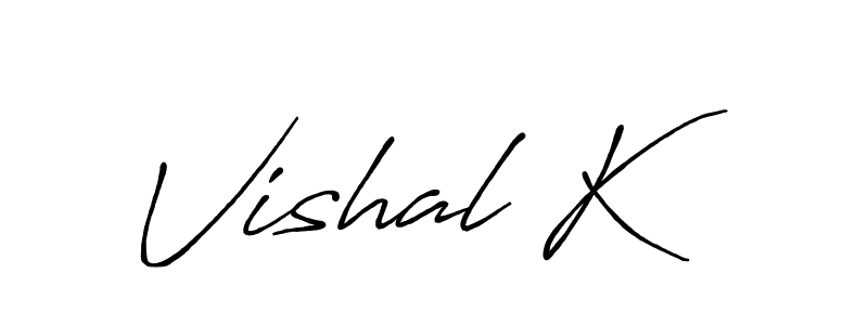 How to Draw Vishal K signature style? Antro_Vectra_Bolder is a latest design signature styles for name Vishal K. Vishal K signature style 7 images and pictures png