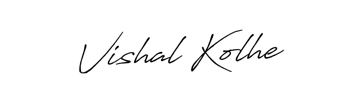 Vishal Kolhe stylish signature style. Best Handwritten Sign (Antro_Vectra_Bolder) for my name. Handwritten Signature Collection Ideas for my name Vishal Kolhe. Vishal Kolhe signature style 7 images and pictures png